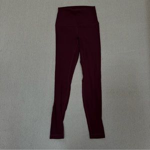 Lululemon Align Super-High-Rise Pant 28" Legging in Cassis - Size 6, EUC